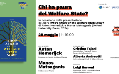 Chi ha paura del Welfare State? Presentazione del libro di Anton Hemerijck e Manos Matsaganis (20 maggio)